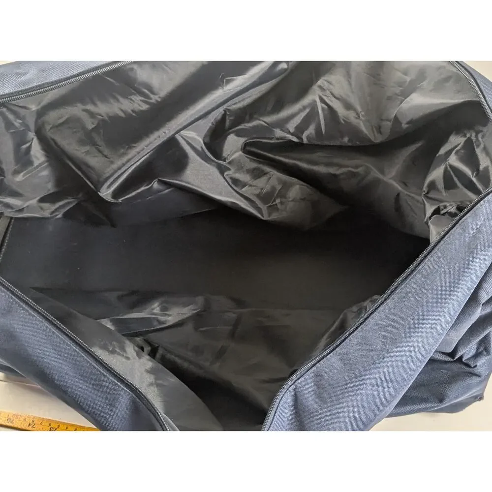 Large Rolling Garment Bag Wheeled Travel Luggage Blue Suit Dress Carry On Tote